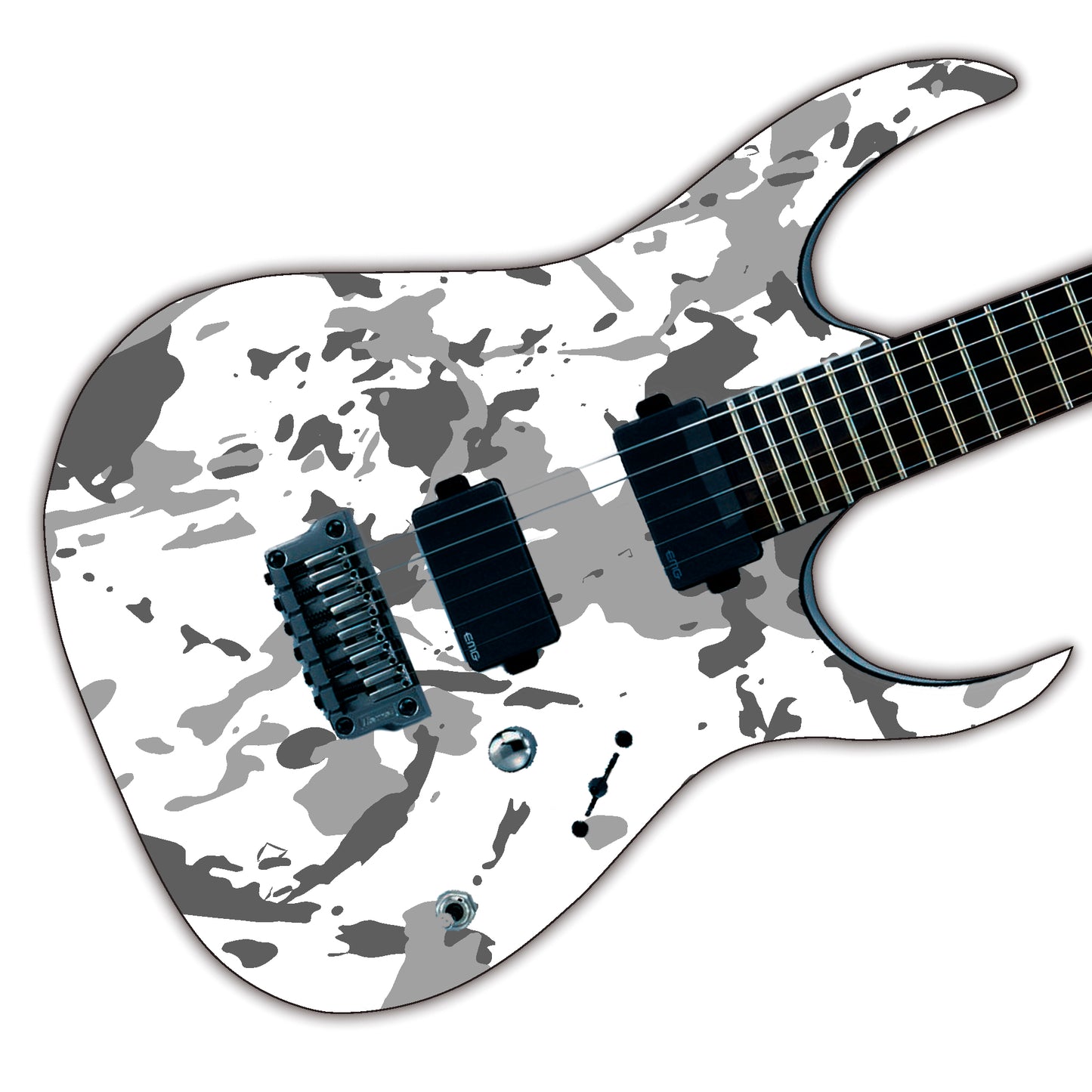 The Camo Selection Guitar/Bass Vinyl Skin Wrap Decal Sticker Skins. Artic GS192