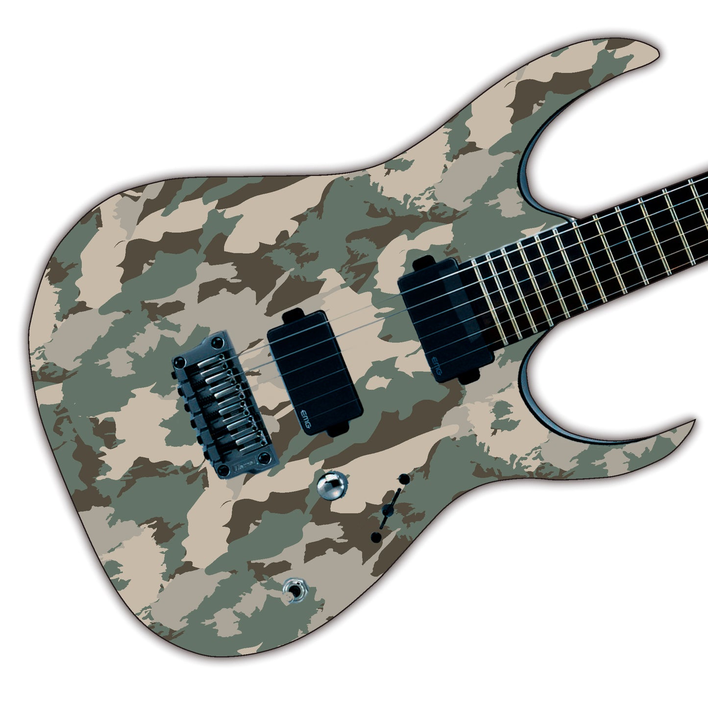 The Camo Selection Guitar/Bass Vinyl Skin Wrap Decal Sticker Skins. Telo GS194