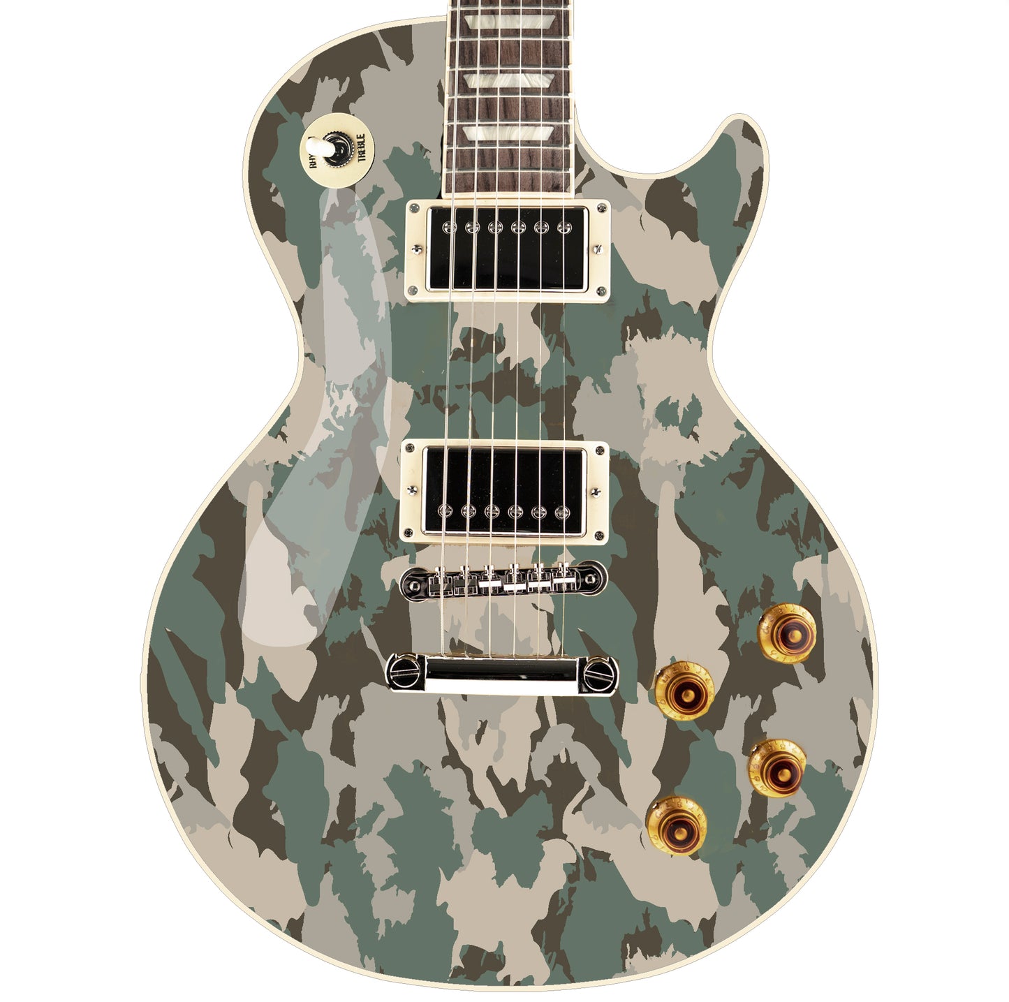 The Camo Selection Guitar/Bass Vinyl Skin Wrap Decal Sticker Skins. Telo GS194