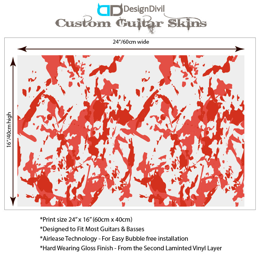 The Camo Selection Guitar/Bass Vinyl Skin Wrap Decal Sticker Skins. Dawn GS197