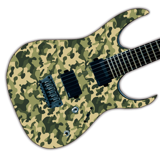 DesignDivil Custom Guitar Skin Vinyl Wrap Laminated Air Lease Print Decal. Jungle Camo GS19