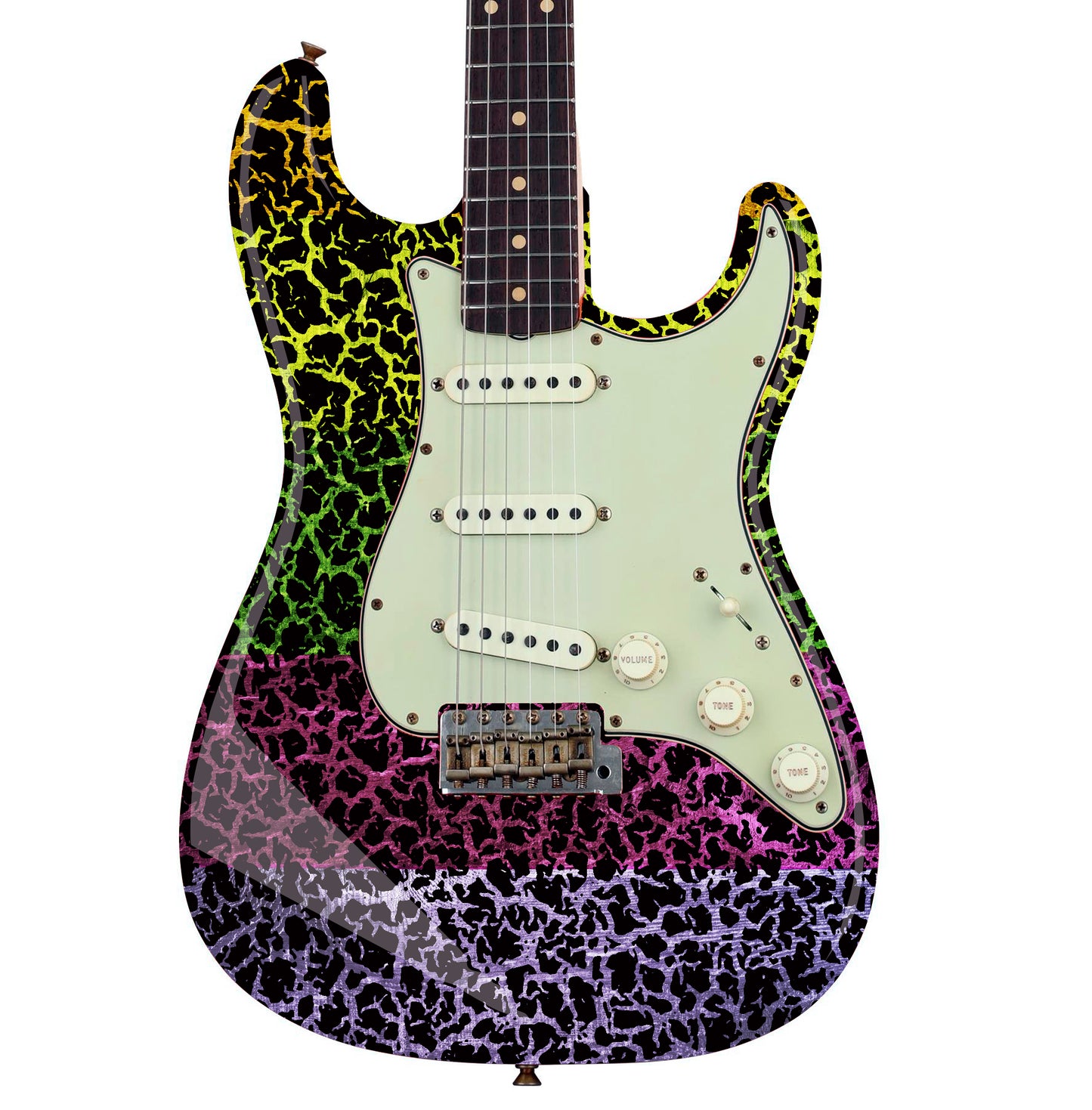 The Crackle Selection Guitar/Bass Vinyl Skin Wrap Decal Sticker Skin. Gecko GS201