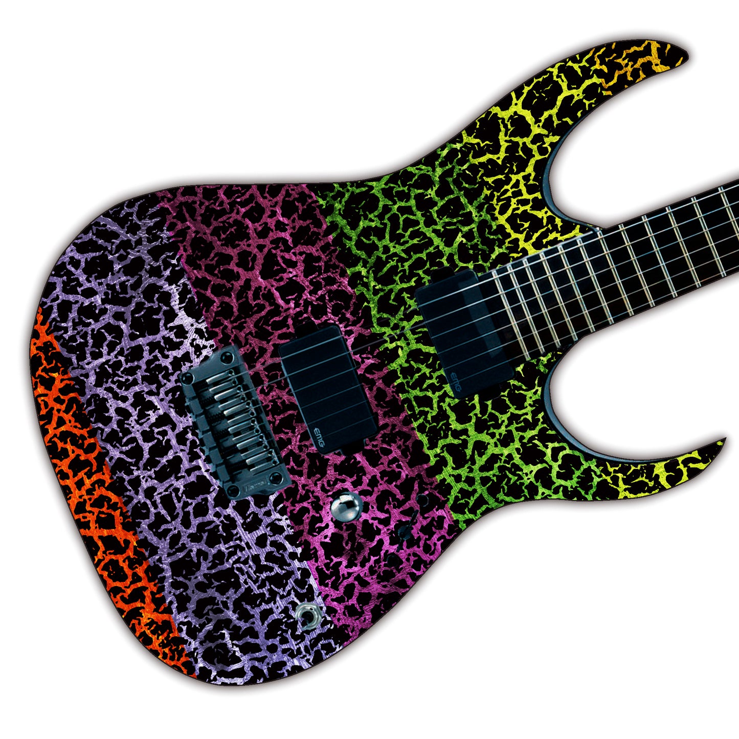 The Crackle Selection Guitar/Bass Vinyl Skin Wrap Decal Sticker Skin. Gecko GS201