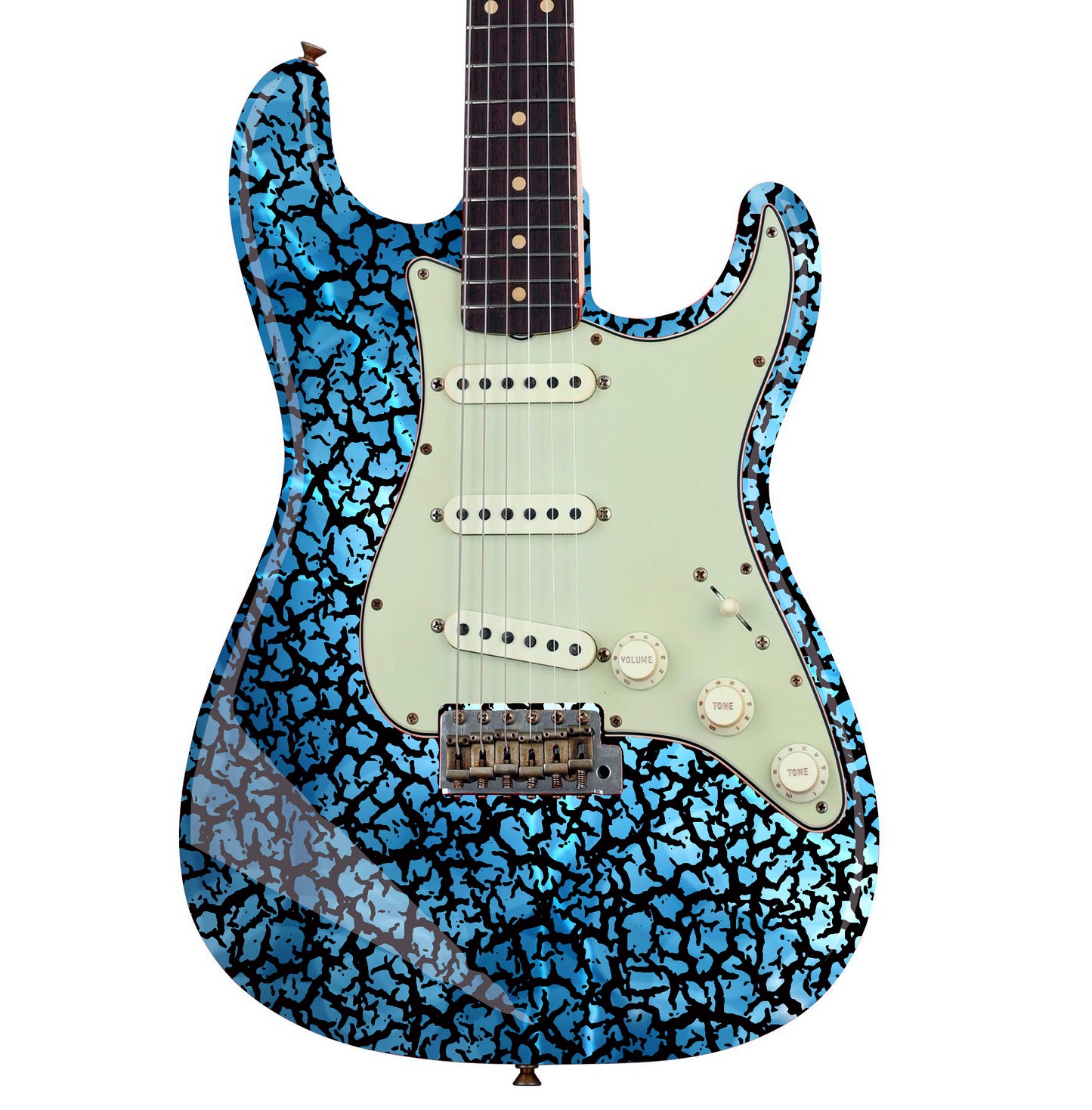 The Crackle Selection Guitar/Bass Vinyl Skin Wrap Decal Sticker Skin. Night Sky GS202