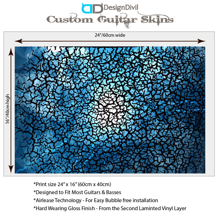 The Crackle Selection Guitar/Bass Vinyl Skin Wrap Decal Sticker Skin. Night Sky GS202