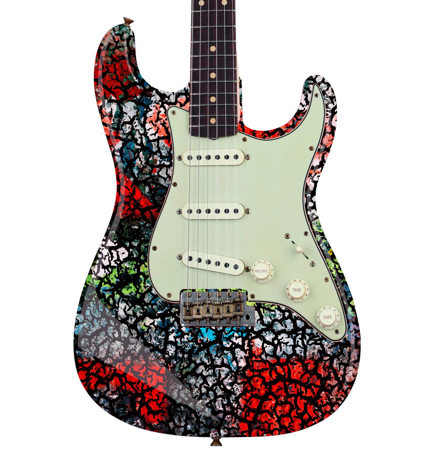 The Crackle Selection Guitar/Bass Vinyl Skin Wrap Decal Sticker Skin. Graffiti GS203