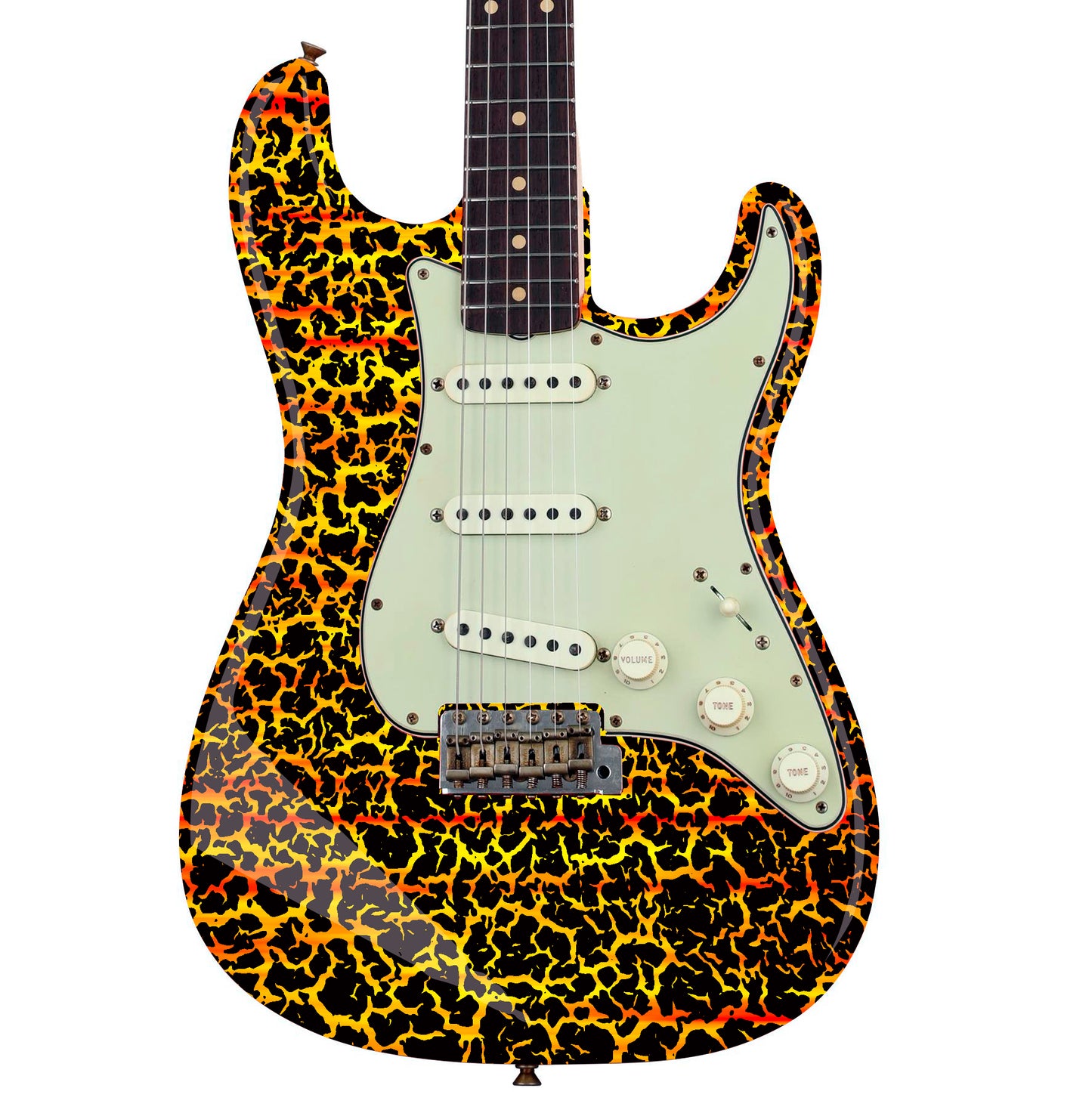 The Crackle Selection Guitar/Bass Vinyl Skin Wrap Decal Sticker Skin. Leopard Skin GS206