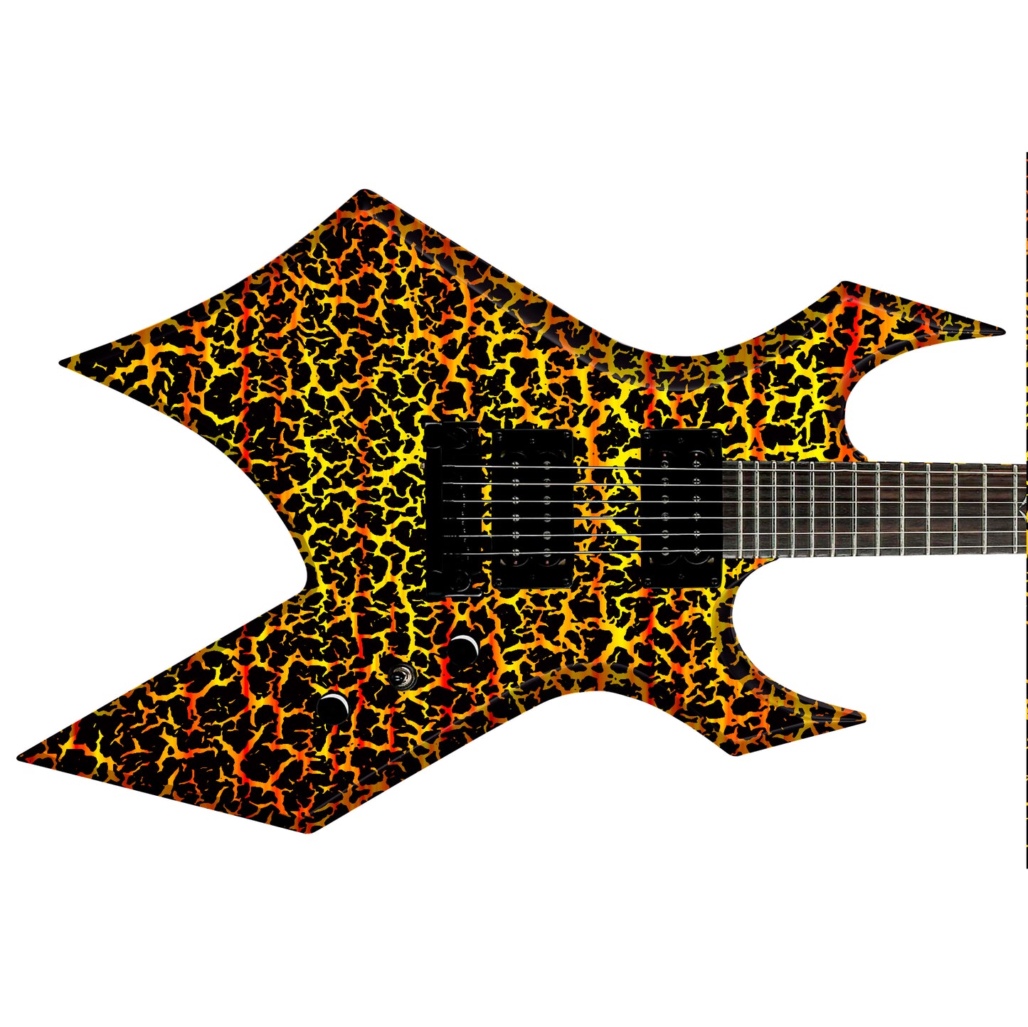 The Crackle Selection Guitar/Bass Vinyl Skin Wrap Decal Sticker Skin. Leopard Skin GS206