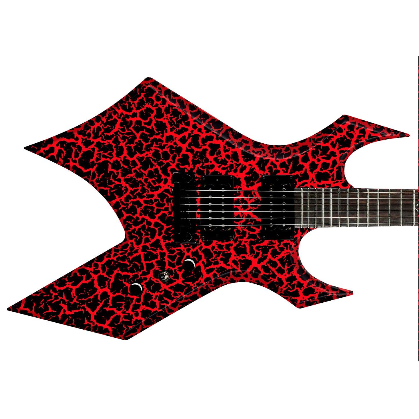 80's Metal Crackle Paint Selection Guitar/Bass Skin Wrap Sticker Skin. Stranger GS211