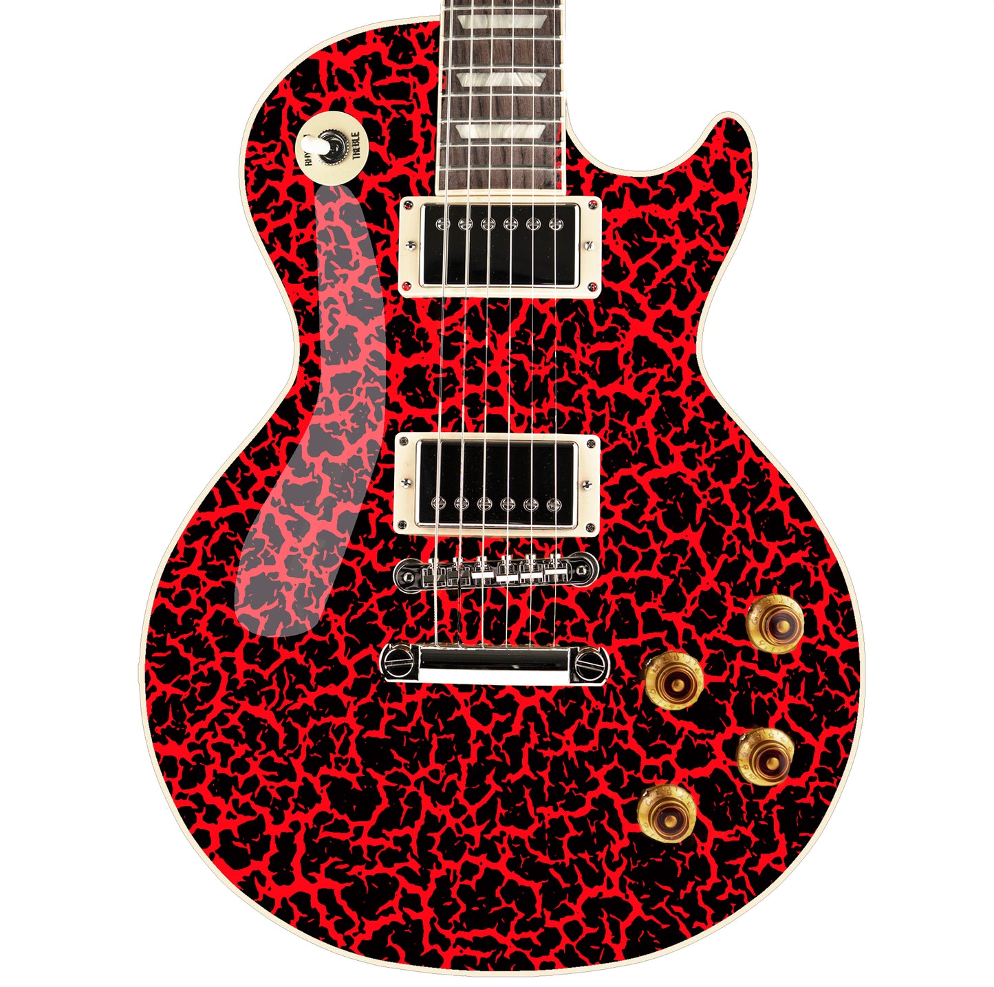 80's Metal Crackle Paint Selection Guitar/Bass Skin Wrap Sticker Skin. Stranger GS211