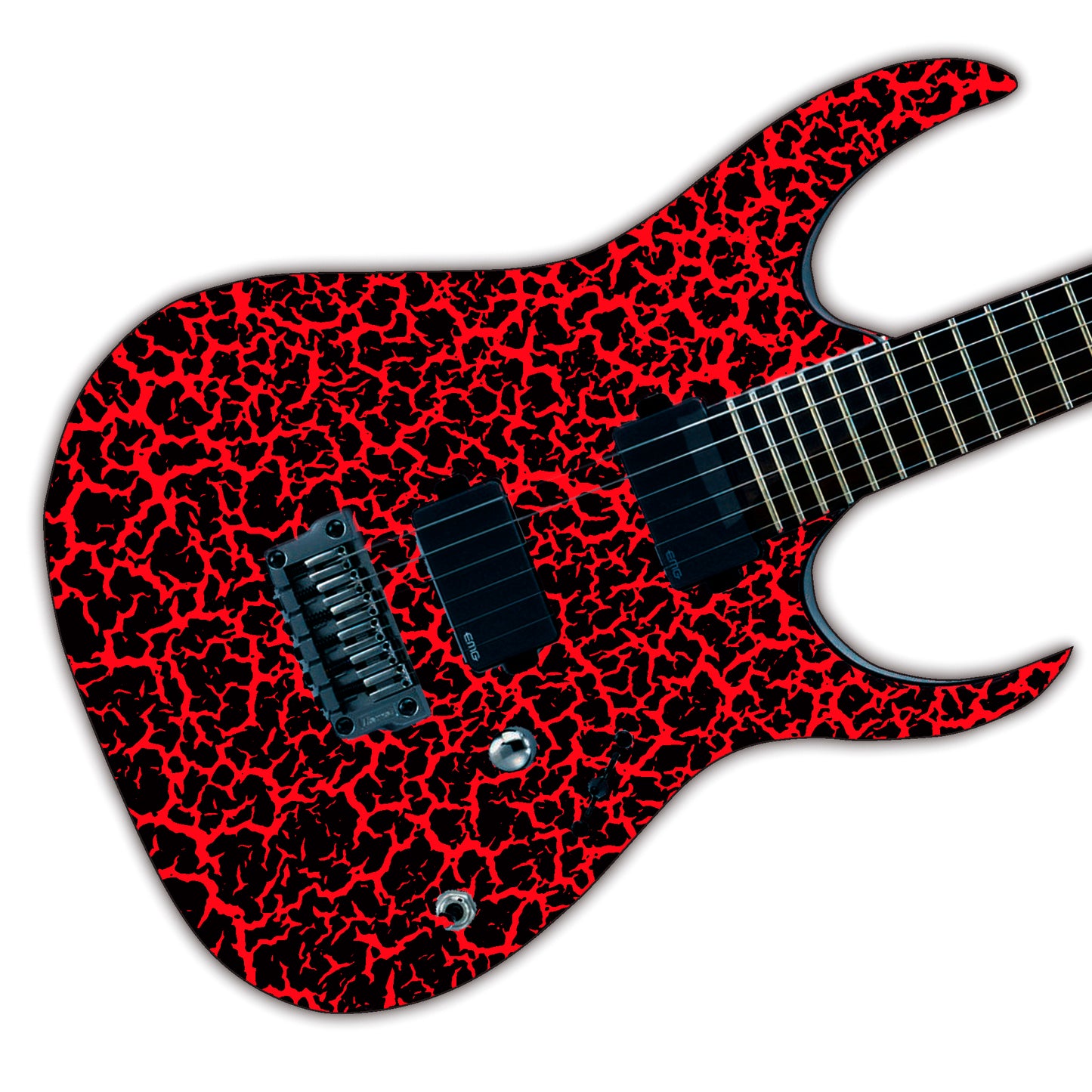 80's Metal Crackle Paint Selection Guitar/Bass Skin Wrap Sticker Skin. Stranger GS211
