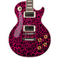 80's Metal Crackle Paint Selection Guitar/Bass Skin Wrap Sticker Skin. Neon Pink GS212