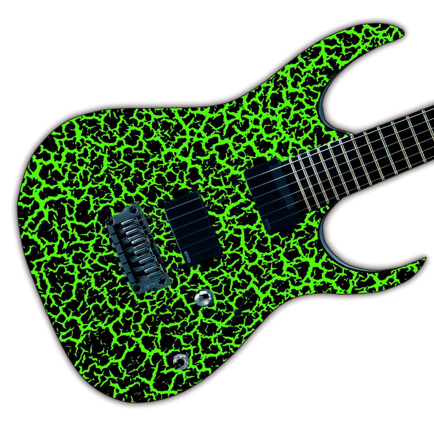 80's Metal Crackle Paint Selection Guitar/Bass Skin Wrap Sticker Skin. Slime Bag GS213