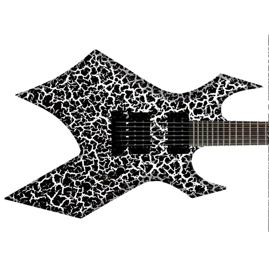 80's Metal Crackle Paint Selection Guitar/Bass Skin Wrap Sticker Skin. Crow GS214