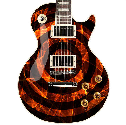 Bullseye Guitar Laminated Skin Wrap Vinyl Decal Stickers Guitar/Bass. Ring Of Fire GS41