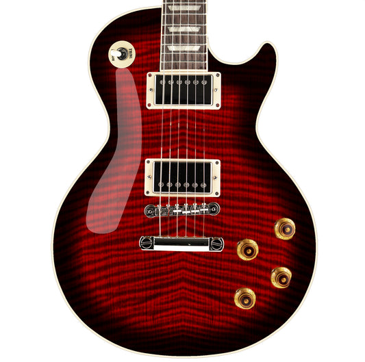 LP Type Guitar Skin Wrap Vinyl Decal Sticker Flamed Maple Blood Red Burst GS42