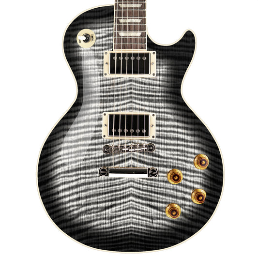 LP Type Guitar Skin Wrap Vinyl Decal Sticker Flamed Maple Bleached Burst GS48