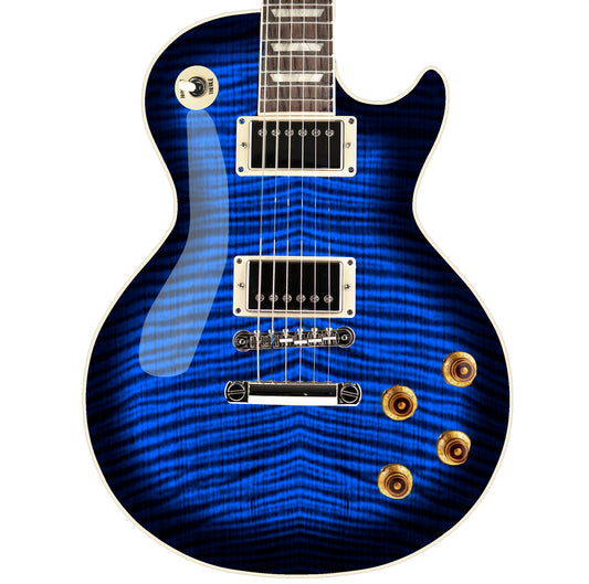 LP Type Guitar Skin Wrap Vinyl Decal Sticker Flamed Maple Blue Burst GS52