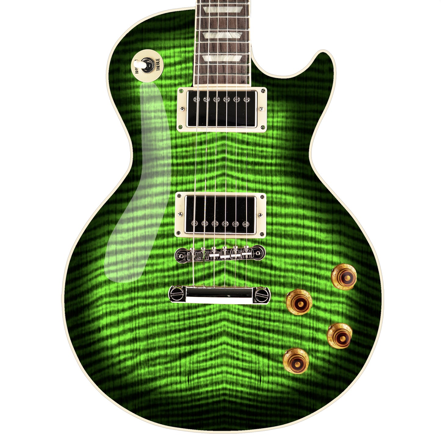 LP Type Guitar Skin Wrap Vinyl Decal Sticker Flamed Maple Apple Burst GS54