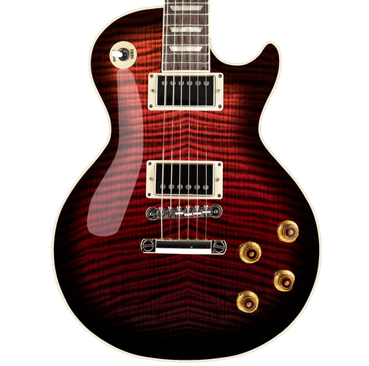 LP Type Guitar Skin Wrap Vinyl Decal Sticker Flamed Maple Cherry Fade Burst GS56
