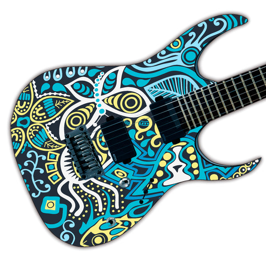 Guitar, Bass or Acoustic Skin Wrap Laminated Vinyl Decal Sticker The Surfer GS64