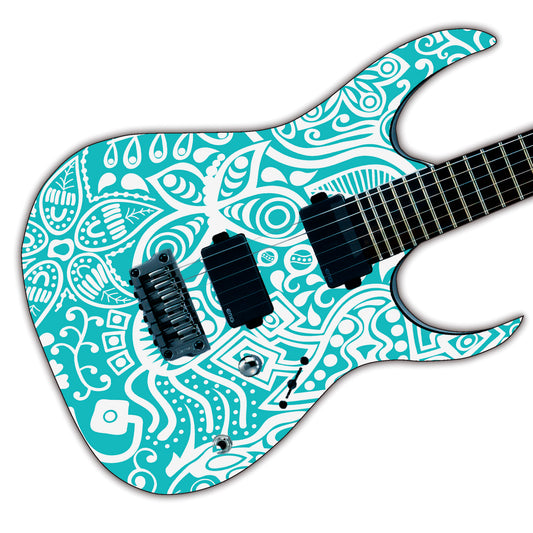 Guitar, Bass or Acoustic Skin Wrap Laminated Vinyl Decal Sticker The Sea Breeze GS65