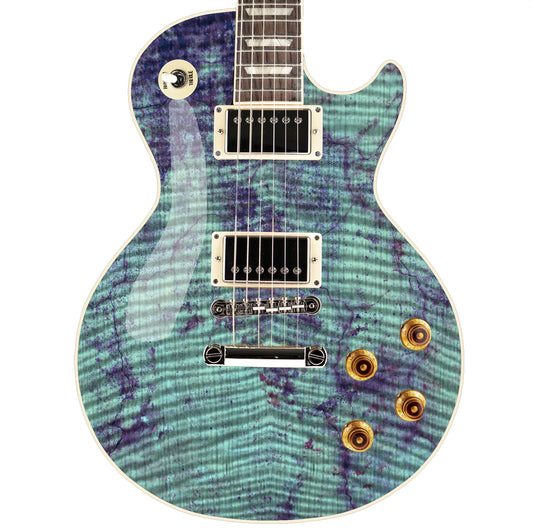 Guitar, Bass or Acoustic Skin Wrap Laminated Vinyl Decal Sticker Aqua Flame GS85