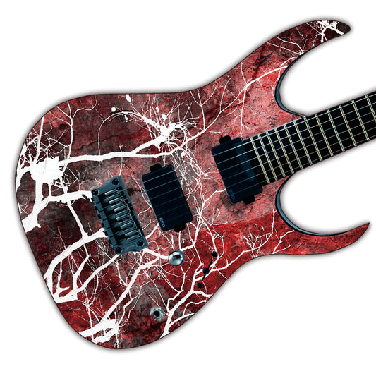 Guitar, Bass or Acoustic Skin Wrap Laminated Vinyl Decal Sticker The Blood Sky GS95