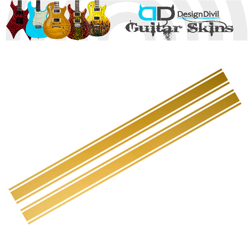 Racing Stripe Guitar Vinyl Matte Decal Sticker.