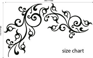 Pro Acoustic Floral Swirl. Guitar Vinyl Matte Decal Sticker.