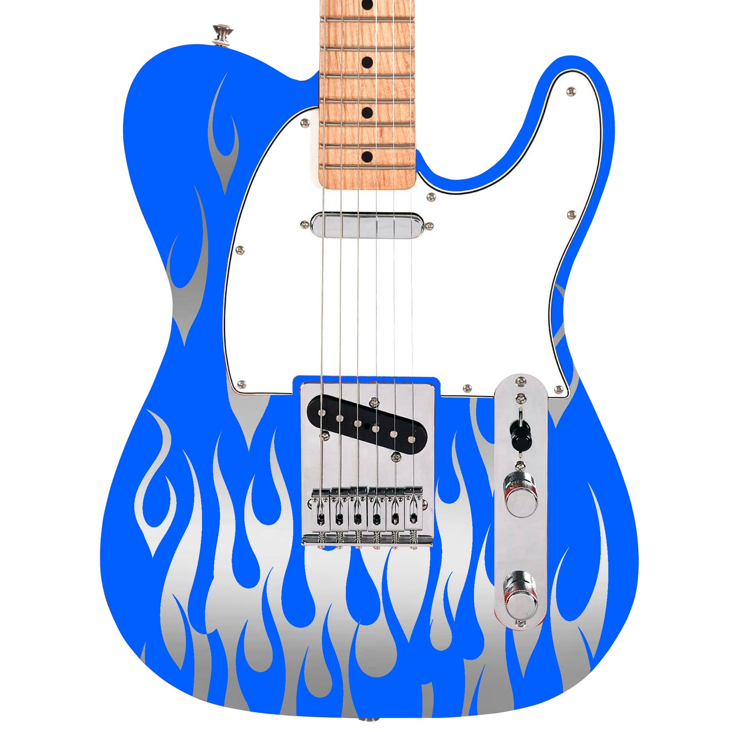 Custom Made Flames Decal Sticker Fits Guitars & Basses. Colour Options available
