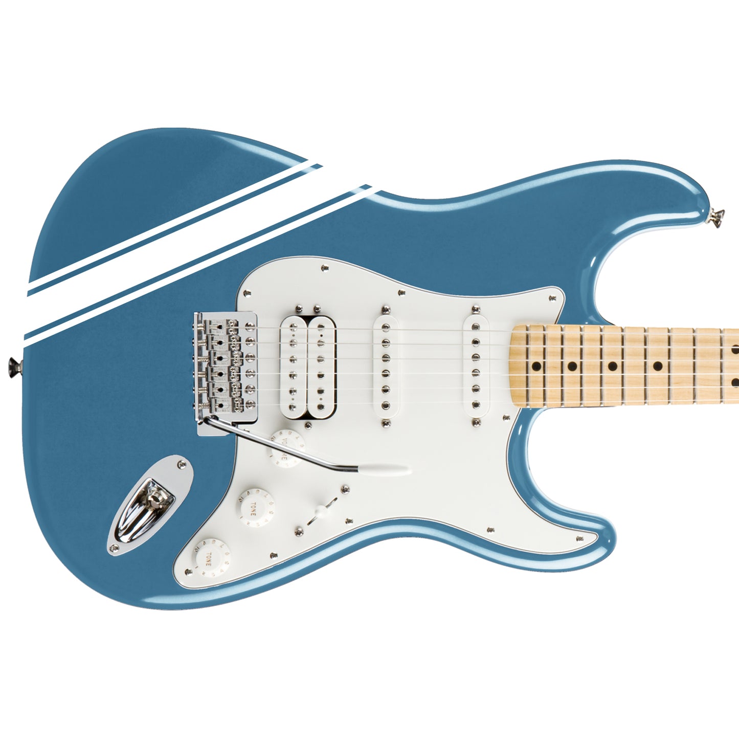 Racing Stripe Guitar Vinyl Matte Decal Sticker.