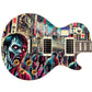 Guitar or Bass 'Zombie March ' Manga Style Custom Skin Wrap - Laminated Printed Vinyl Sticker Decal