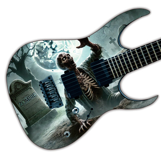 Guitar or Bass 'Night of the Dead' Horror Fan Custom Skin Wrap - Laminated Printed Vinyl Sticker Decal