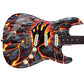 Guitar 'The Lava Hand' Horror Fan Skin Wrap - Custom Laminated Printed Vinyl Sticker Decal - Fits most Guitars and Basses.