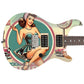 The Vintage Pin-up Girl Guitar Cover Skin Wrap - Laminated Printed Vinyl Sticker Decal - Fits most Guitars and Basses.