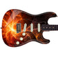 Cosmic Ember Swirl Guitar Skin Wrap – Laminated Vinyl Sticker Decal