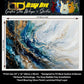 Swirling Currents Guitar Vinyl Wrap – Laminated Printed Vinyl Skin Decal
