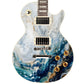 Swirling Currents Guitar Vinyl Wrap – Laminated Printed Vinyl Skin Decal