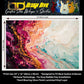 Swirling Abstract Fluid Art Guitar Vinyl Wrap – Laminated Printed Vinyl Skin Decal