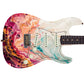 Swirling Abstract Fluid Art Guitar Vinyl Wrap – Laminated Printed Vinyl Skin Decal