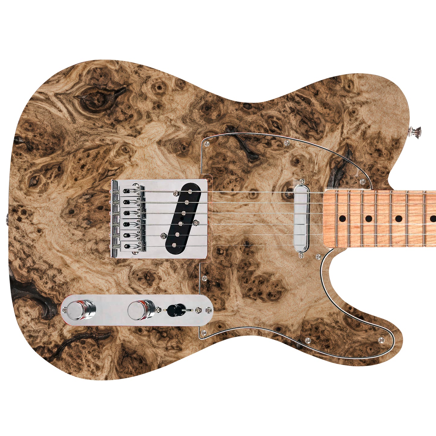 Guitar Vinyl Wrap Skins The Wood Burl Laminated Vinyl Print for Guitars or Bass