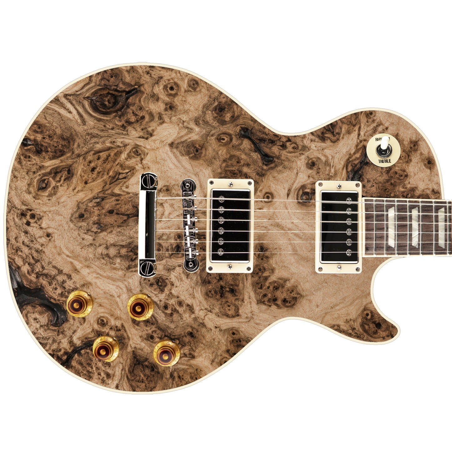 Guitar Vinyl Wrap Skins The Wood Burl Laminated Vinyl Print for Guitars or Bass