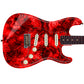 Guitar Vinyl Wrap Skins The Red Lava Burl Laminated Vinyl Print for Guitars or Bass