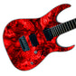 Guitar Vinyl Wrap Skins The Red Lava Burl Laminated Vinyl Print for Guitars or Bass