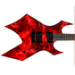 Guitar Vinyl Wrap Skins The Red Lava Burl Laminated Vinyl Print for Guitars or Bass