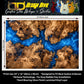 Guitar Vinyl Wrap Skins The Burlwood Resin River Laminated Vinyl Print for Guitars or Bass