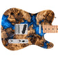 Guitar Vinyl Wrap Skins The Burlwood Resin River Laminated Vinyl Print for Guitars or Bass