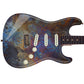 Guitar Vinyl Wrap Skins The Corroded Metal Laminated Vinyl Print for Guitars or Bass