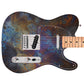 Guitar Vinyl Wrap Skins The Corroded Metal Laminated Vinyl Print for Guitars or Bass